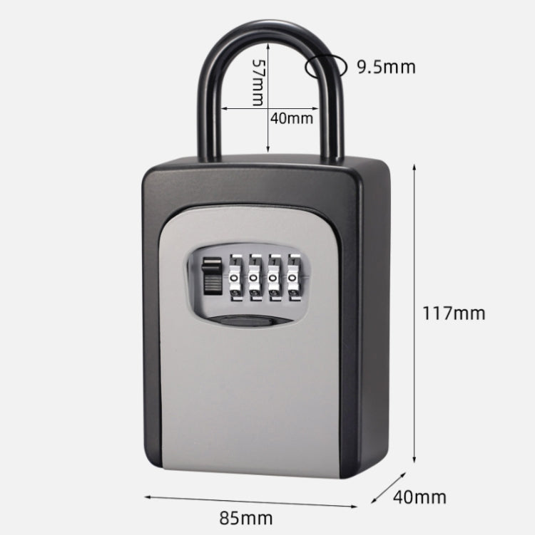 KS6500 Installation-free Hanging Decoration Key Password Box, Grey KS6500 Installation-free Hanging Decoration Key Password Box, Grey